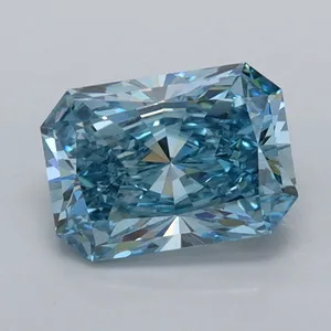 1.04ct RADIANT Fancy Vivid Blue VVS1 Coloured Lab diamond