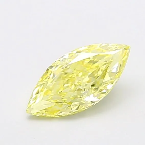 1.02ct MARQUISE Fancy Intense Yellow VS2 Coloured Lab diamond