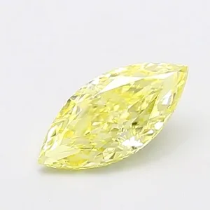 1.02ct MARQUISE Fancy Intense Yellow VS2 Coloured Lab diamond