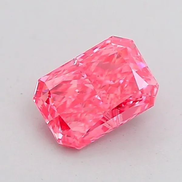 1.1ct RADIANT Fancy Vivid Pink VS2 Coloured Lab diamond