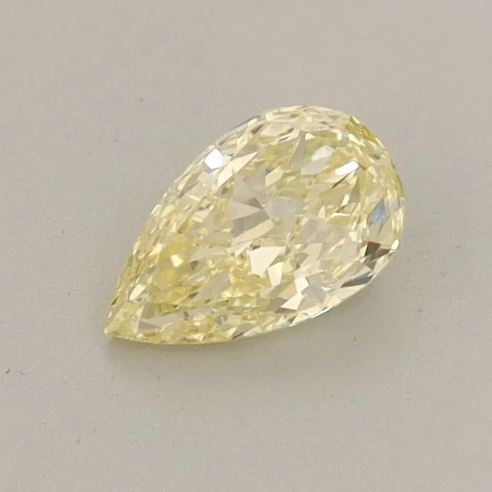 0.45ct PEAR Fancy Yellow VS1 Coloured Lab diamond