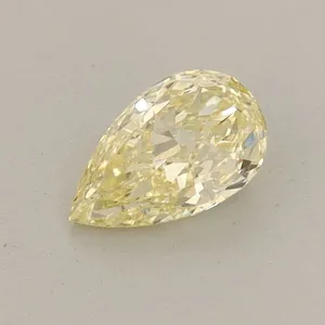 0.45ct PEAR Fancy Yellow VS1 Coloured Lab diamond