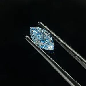 1.21ct MARQUISE Fancy Vivid Blue VS1 Coloured Lab diamond