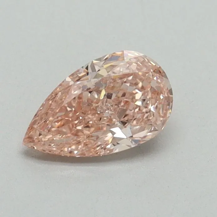 0.52ct PEAR Fancy Intense Pink VS1 Coloured Lab diamond
