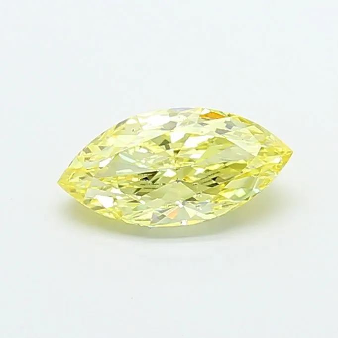 1.50ct MARQUISE Fancy Intense Yellow VS2 Coloured Lab diamond
