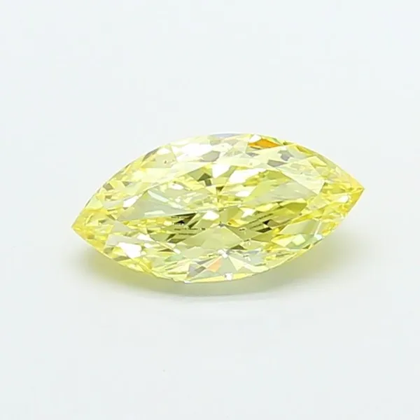 1.5ct MARQUISE Fancy Intense Yellow VS2 Coloured Lab diamond