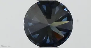 0.35ct ROUND Fancy Deep Blue SI1 Coloured Lab diamond