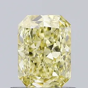 0.78ct RADIANT Fancy Yellow VS1 Coloured Lab diamond