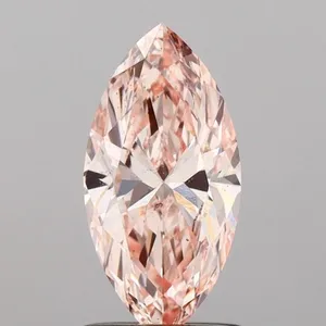 0.95ct MARQUISE Fancy Intense Pink SI1 Coloured Lab diamond