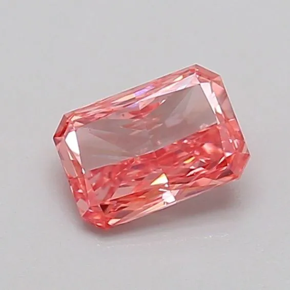 0.51ct RADIANT Fancy Vivid Pink VS2 Coloured Lab diamond