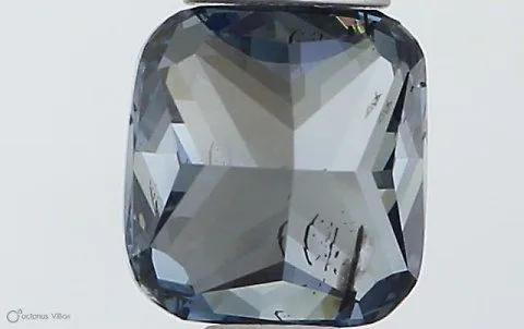 0.52ct CUSHION Fancy Vivid Blue SI2 Coloured Lab diamond