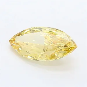 1.5ct MARQUISE Fancy Intense Yellow VS1 Coloured Lab diamond
