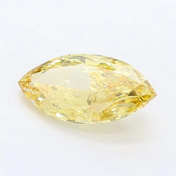 1.5ct MARQUISE Fancy Intense Yellow VS1 Coloured Lab diamond