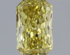 1.09ct RADIANT Fancy Intense Yellow VVS2 Coloured Lab diamond