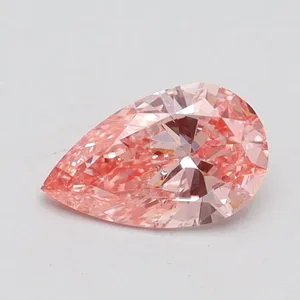 0.5ct PEAR Fancy Intense Pink SI1 Coloured Lab diamond