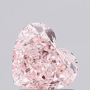 1.03ct HEART Fancy Vivid Pink VVS2 Coloured Lab diamond