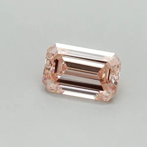 0.3ct EMERALD Fancy Intense Pink VS1 Coloured Lab diamond
