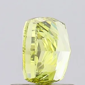1.06ct CUSHION Fancy Vivid Yellow VVS2 Coloured Lab diamond