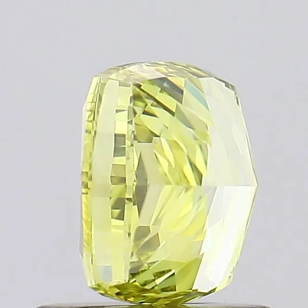 1.06ct CUSHION Fancy Vivid Yellow VVS2 Coloured Lab diamond