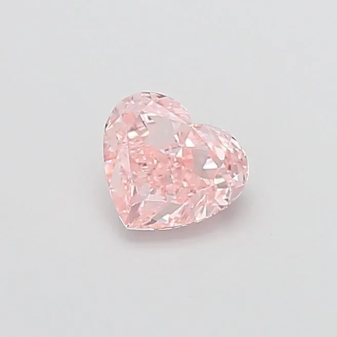 1.00ct HEART Fancy Intense Pink VS1 Coloured Lab diamond