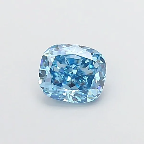 1.04ct CUSHION Fancy Vivid Blue VVS2 Coloured Lab diamond