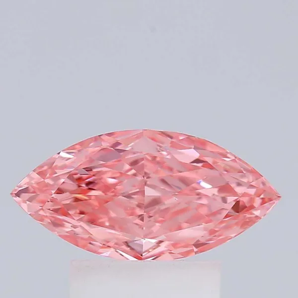1.04ct MARQUISE Fancy Vivid Pink VVS2 Coloured Lab diamond