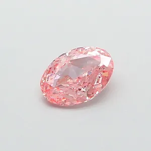 1.16ct OVAL Fancy Vivid Pink VVS2 Coloured Lab diamond