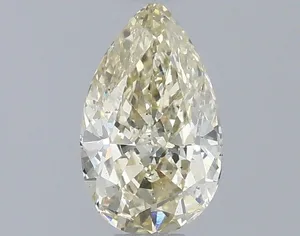 0.55ct PEAR Fancy Light Yellow SI1 Coloured Lab diamond