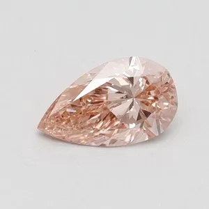 0.51ct PEAR Fancy Intense Pink VS2 Coloured Lab diamond