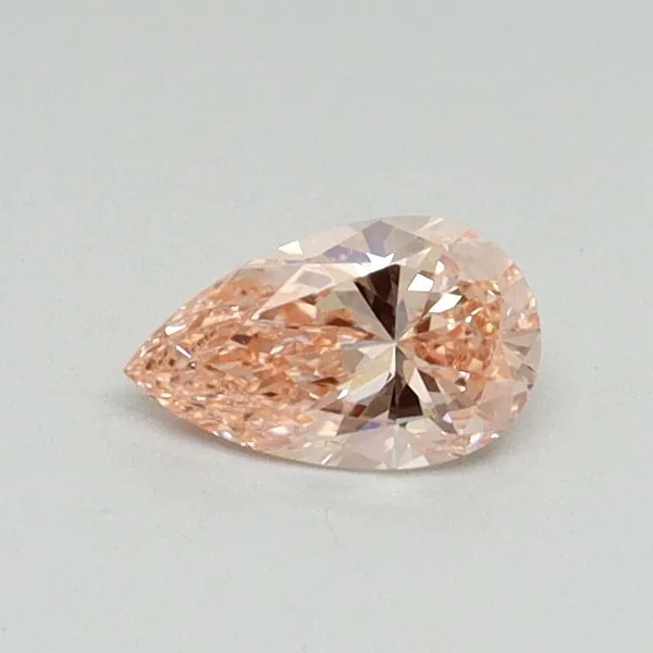 0.31ct PEAR Fancy Intense Pink VVS2 Coloured Lab diamond