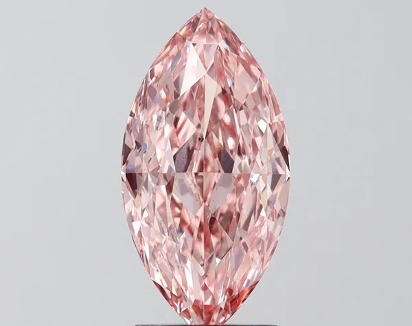2.52ct MARQUISE Fancy Vivid Pink VS1 Coloured Lab diamond