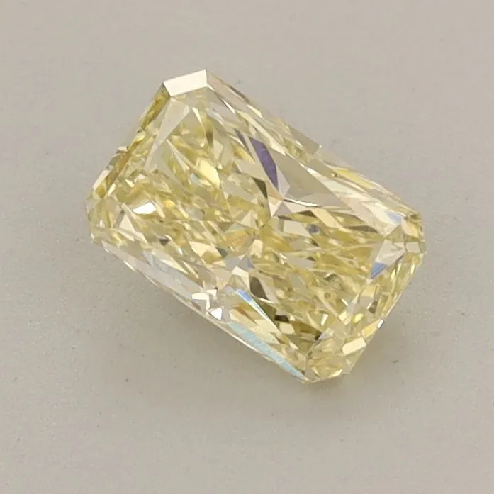 0.63ct RADIANT Fancy Yellow VS1 Coloured Lab diamond