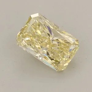 0.63ct RADIANT Fancy Yellow VS1 Coloured Lab diamond