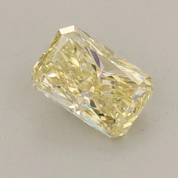 0.63ct RADIANT Fancy Yellow VS1 Coloured Lab diamond