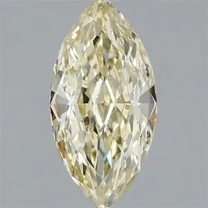 1.02ct MARQUISE Fancy Light Yellow VVS2 Coloured Lab diamond