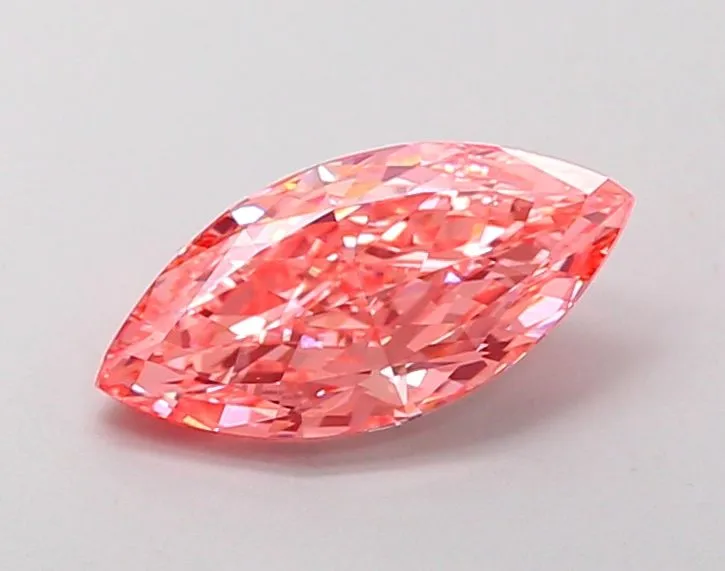 1.41ct MARQUISE Fancy Vivid Pink VVS1 Coloured Lab diamond