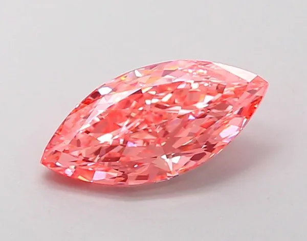 1.41ct MARQUISE Fancy Vivid Pink VVS1 Coloured Lab diamond