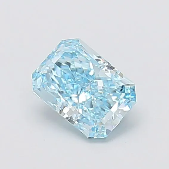 1.15ct RADIANT Fancy Vivid Blue VS1 Coloured Lab diamond