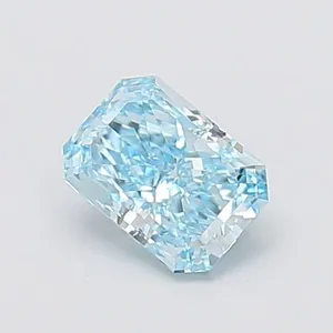 1.15ct RADIANT Fancy Vivid Blue VS1 Coloured Lab diamond