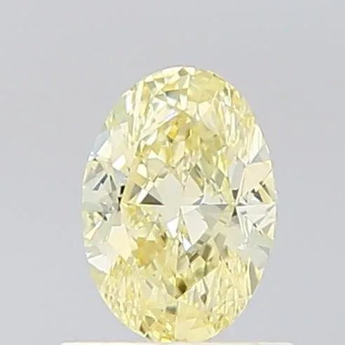 0.90ct OVAL Fancy Yellow VS1 Coloured Lab diamond