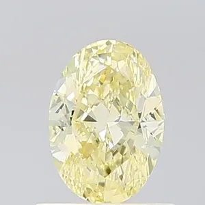 0.9ct OVAL Fancy Yellow VS1 Coloured Lab diamond