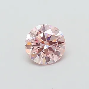 0.62ct ROUND Fancy Intense Pink VS1 Coloured Lab diamond