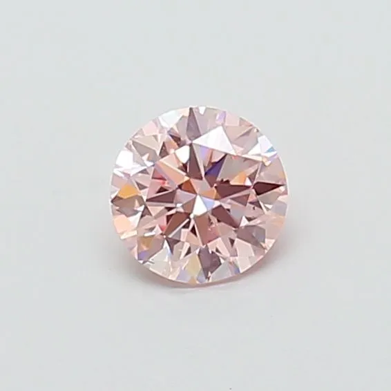 0.62ct ROUND Fancy Intense Pink VS1 Coloured Lab diamond