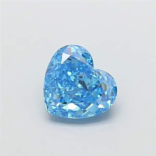 1.56ct HEART Fancy Vivid Blue VS1 Coloured Lab diamond