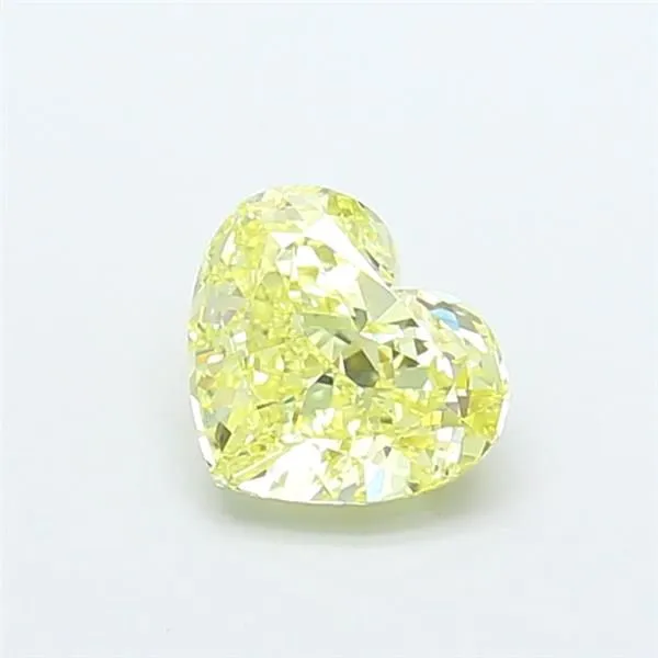 1.63ct HEART Fancy Yellow VS1 Coloured Lab diamond