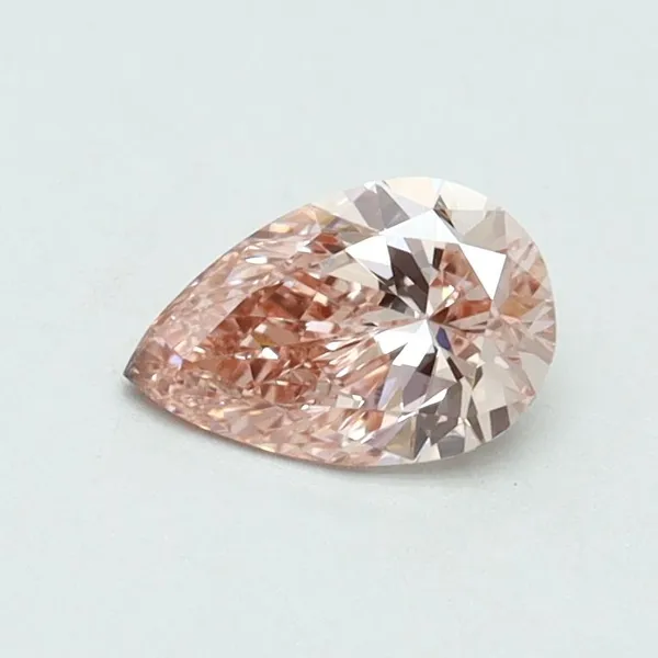 0.51ct PEAR Fancy Intense Pink VS2 Coloured Lab diamond