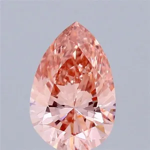 0.68ct PEAR Fancy Intense Brown Pink VS1 Coloured Lab diamond