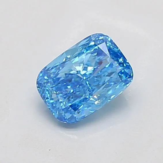 1.01ct CUSHION Fancy Vivid Blue VS1 Coloured Lab diamond
