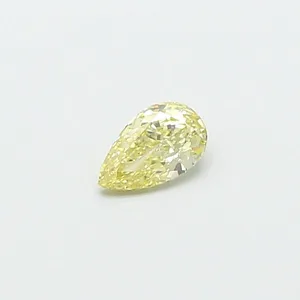 0.47ct PEAR Fancy Yellow VS1 Coloured Lab diamond