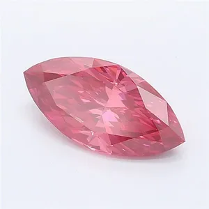 1.29ct MARQUISE Fancy Vivid Pink VVS2 Coloured Lab diamond